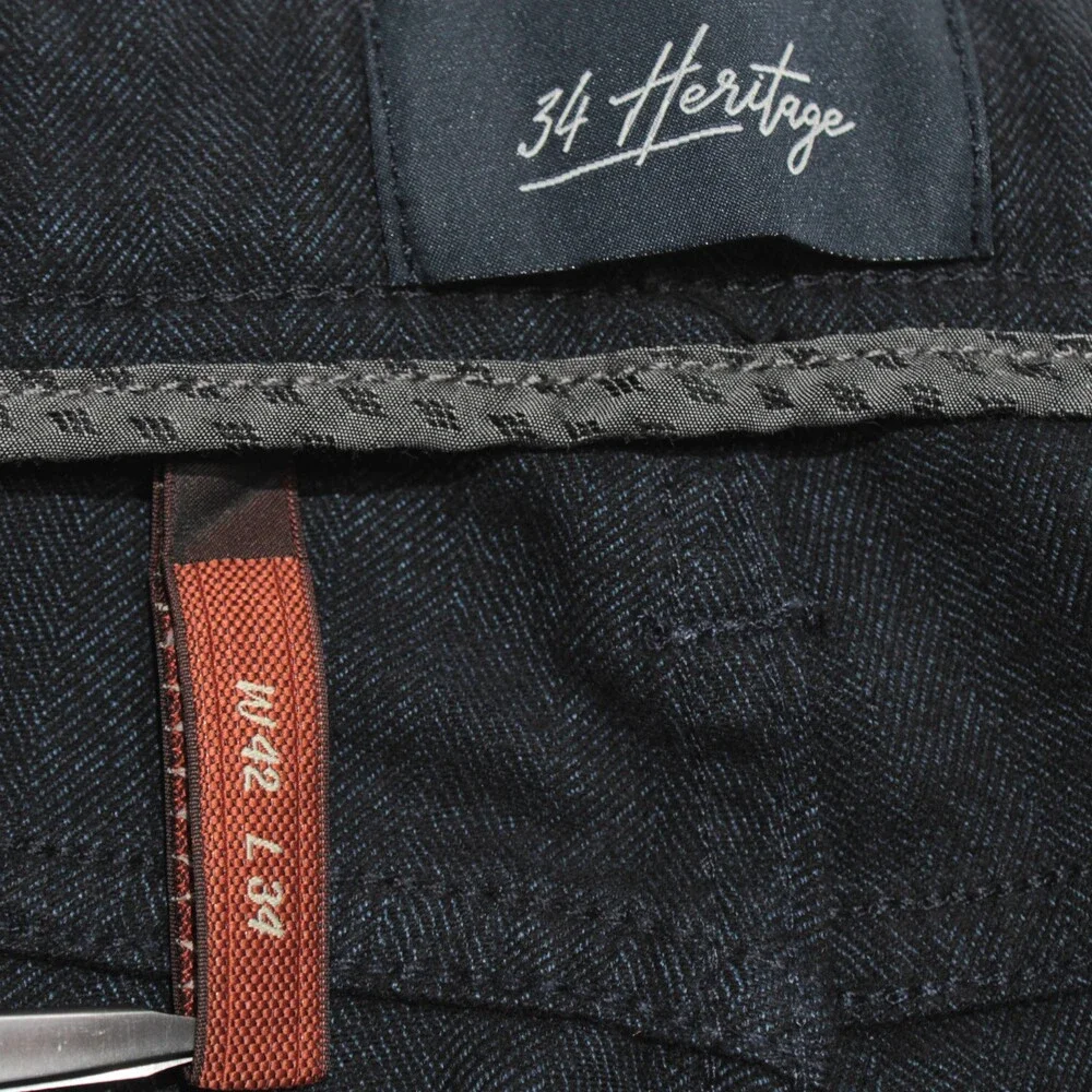 34 Heritage NWT Charisma 5 Pocket Jeans Size 42 x 34 in Dark Blue Cotton Blend